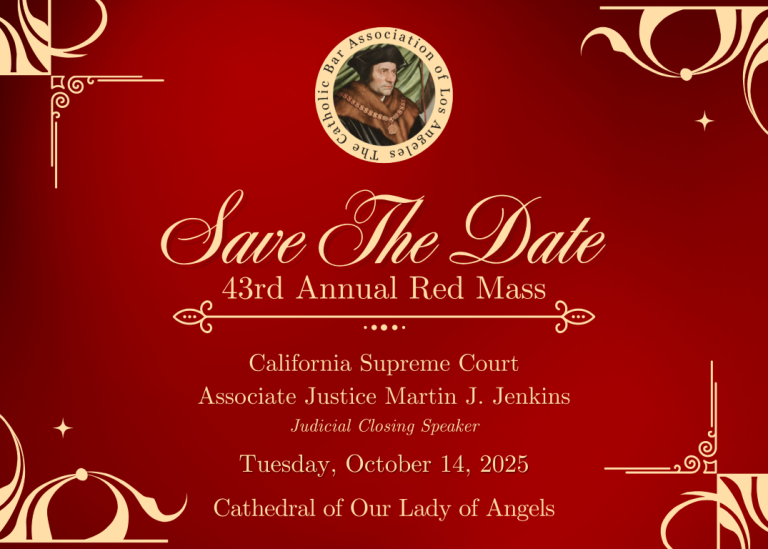 Save The Date 43rd Annual Red Mass