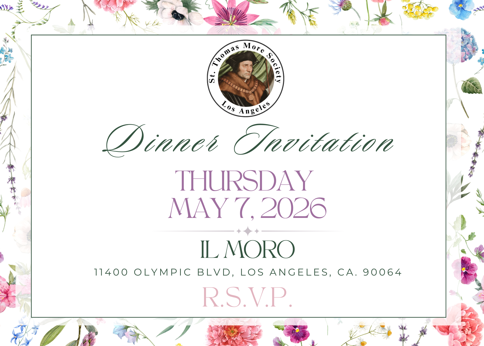 Join us for social gathering at Il Moro