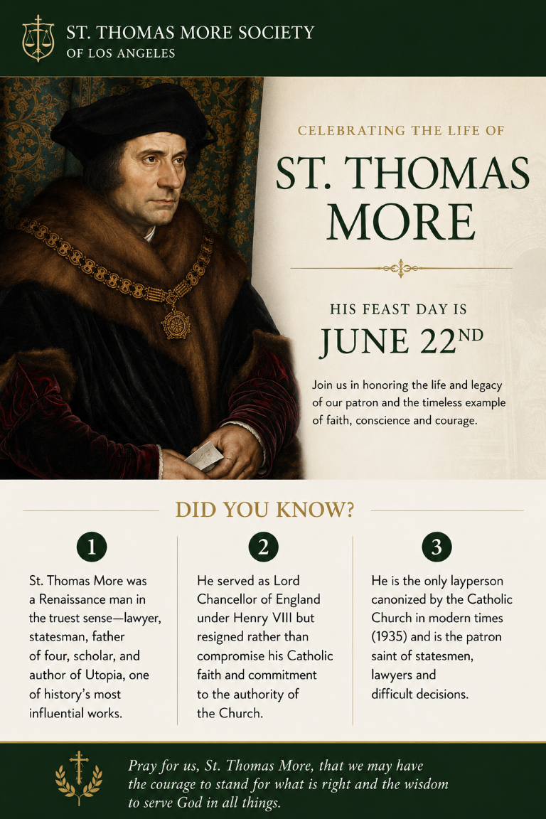 St. Thomas More Feast Day June 22nd